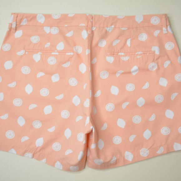 Old Navy Size 14 Women PEACH Fruit Lemon Citrus Slice EVERYDAY Casual FUN Shorts - Picture 2 of 4
